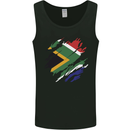 Torn South African Flag Africa Day Football Mens Vest Tank Top Black