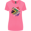 Torn South African Flag Africa Day Football Womens Wider Cut T-Shirt Azalea