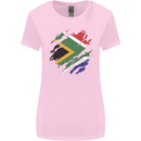 Torn South African Flag Africa Day Football Womens Wider Cut T-Shirt Light Pink