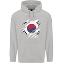 Torn South Korea Flag Korean Day Football Childrens Kids Hoodie Sports Grey