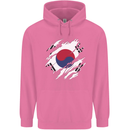 Torn South Korea Flag Korean Day Football Mens 80% Cotton Hoodie Azelea
