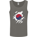Torn South Korea Flag Korean Day Football Mens Vest Tank Top Charcoal