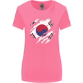 Torn South Korea Flag Korean Day Football Womens Wider Cut T-Shirt Azalea