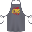 Torn Spain Flag Spanish Day Football Cotton Apron 100% Organic Steel