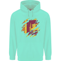 Torn Sri Lankan Flag Sri Lanka Day Football Childrens Kids Hoodie Peppermint