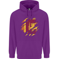 Torn Sri Lankan Flag Sri Lanka Day Football Childrens Kids Hoodie Purple
