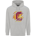 Torn Sri Lankan Flag Sri Lanka Day Football Childrens Kids Hoodie Sports Grey