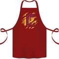 Torn Sri Lankan Flag Sri Lanka Day Football Cotton Apron 100% Organic Maroon