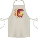 Torn Sri Lankan Flag Sri Lanka Day Football Cotton Apron 100% Organic Natural