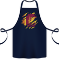 Torn Sri Lankan Flag Sri Lanka Day Football Cotton Apron 100% Organic Navy Blue