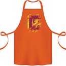 Torn Sri Lankan Flag Sri Lanka Day Football Cotton Apron 100% Organic Orange