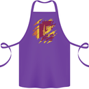 Torn Sri Lankan Flag Sri Lanka Day Football Cotton Apron 100% Organic Purple