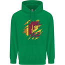 Torn Sri Lankan Flag Sri Lanka Day Football Mens 80% Cotton Hoodie Irish Green