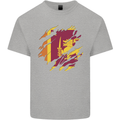 Torn Sri Lankan Flag Sri Lanka Day Football Mens Cotton T-Shirt Tee Top Sports Grey
