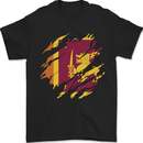 Torn Sri Lankan Flag Sri Lanka Day Football Mens T-Shirt 100% Cotton Black