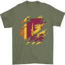 Torn Sri Lankan Flag Sri Lanka Day Football Mens T-Shirt 100% Cotton Military Green