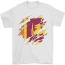 Torn Sri Lankan Flag Sri Lanka Day Football Mens T-Shirt 100% Cotton White