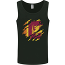 Torn Sri Lankan Flag Sri Lanka Day Football Mens Vest Tank Top Black