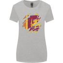 Torn Sri Lankan Flag Sri Lanka Day Football Womens Wider Cut T-Shirt Sports Grey