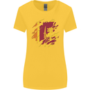 Torn Sri Lankan Flag Sri Lanka Day Football Womens Wider Cut T-Shirt Yellow
