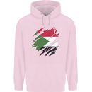 Torn Sudan Flag Sudanese Day Football Childrens Kids Hoodie Light Pink
