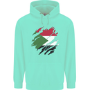 Torn Sudan Flag Sudanese Day Football Childrens Kids Hoodie Peppermint