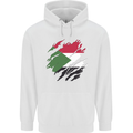 Torn Sudan Flag Sudanese Day Football Childrens Kids Hoodie White
