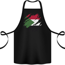 Torn Sudan Flag Sudanese Day Football Cotton Apron 100% Organic Black