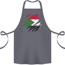 Torn Sudan Flag Sudanese Day Football Cotton Apron 100% Organic Steel