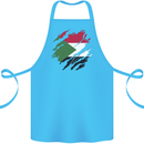 Torn Sudan Flag Sudanese Day Football Cotton Apron 100% Organic Turquoise