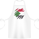 Torn Sudan Flag Sudanese Day Football Cotton Apron 100% Organic White