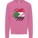 Torn Sudan Flag Sudanese Day Football Mens Sweatshirt Jumper Azalea