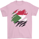 Torn Sudan Flag Sudanese Day Football Mens T-Shirt 100% Cotton Light Pink