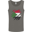 Torn Sudan Flag Sudanese Day Football Mens Vest Tank Top Charcoal
