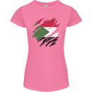 Torn Sudan Flag Sudanese Day Football Womens Petite Cut T-Shirt Azalea