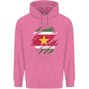 Torn Suriname Flag Suriname Day Football Childrens Kids Hoodie Azalea