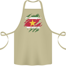 Torn Suriname Flag Suriname Day Football Cotton Apron 100% Organic Khaki