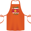 Torn Suriname Flag Suriname Day Football Cotton Apron 100% Organic Orange