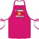 Torn Suriname Flag Suriname Day Football Cotton Apron 100% Organic Pink