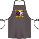 Torn Swaziland Flag Swazi Day Football Cotton Apron 100% Organic Dark Grey
