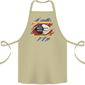 Torn Swaziland Flag Swazi Day Football Cotton Apron 100% Organic Khaki