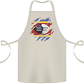 Torn Swaziland Flag Swazi Day Football Cotton Apron 100% Organic Natural