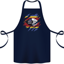 Torn Swaziland Flag Swazi Day Football Cotton Apron 100% Organic Navy Blue