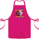 Torn Swaziland Flag Swazi Day Football Cotton Apron 100% Organic Pink