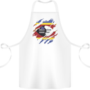 Torn Swaziland Flag Swazi Day Football Cotton Apron 100% Organic White
