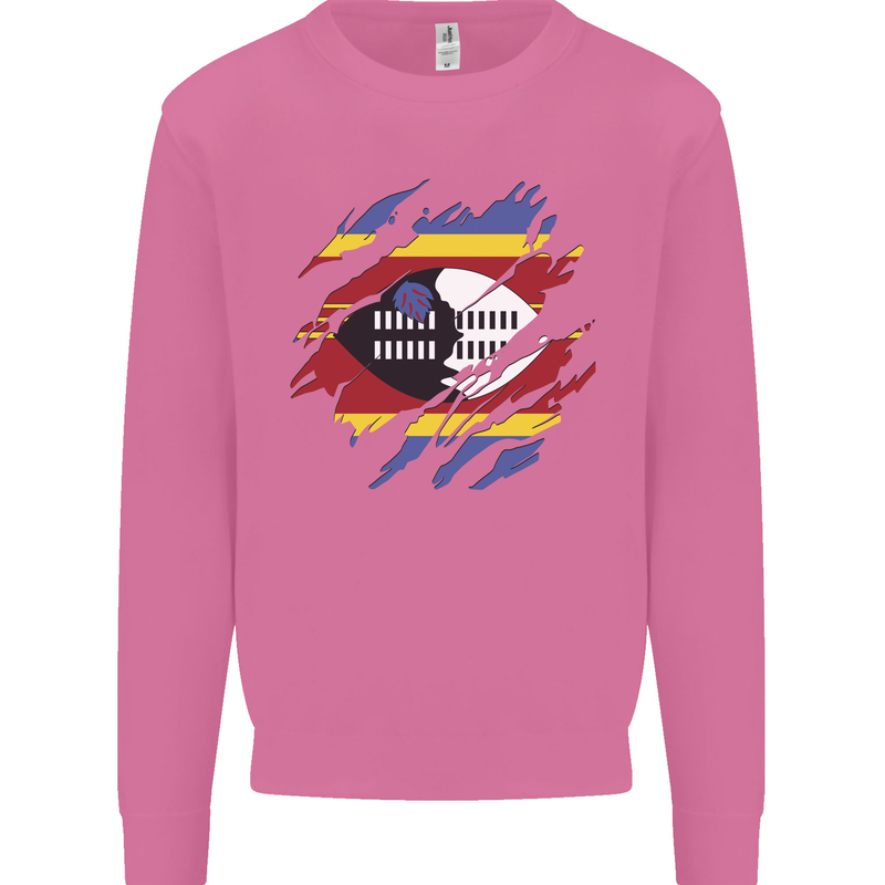 Torn Swaziland Flag Swazi Day Football Mens Sweatshirt Jumper Azalea