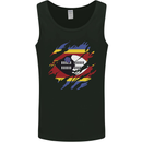 Torn Swaziland Flag Swazi Day Football Mens Vest Tank Top Black