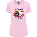Torn Swaziland Flag Swazi Day Football Womens Wider Cut T-Shirt Light Pink