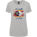 Torn Swaziland Flag Swazi Day Football Womens Wider Cut T-Shirt Sports Grey