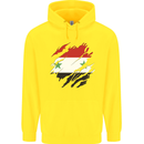 Torn Syria Flag Syrian Day Football Childrens Kids Hoodie Yellow